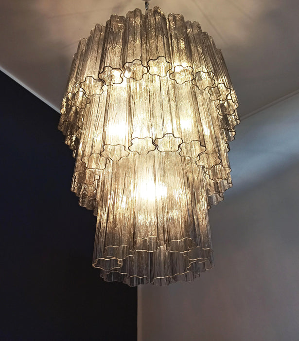 Murano Smoked Glass Tube Chandelier-DWHOME