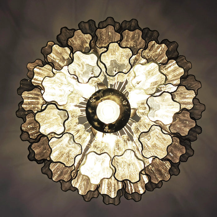 Murano Smoked Glass Tube Chandelier-DWHOME