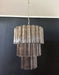 Murano Smoked Glass Tube Chandelier-DWHOME