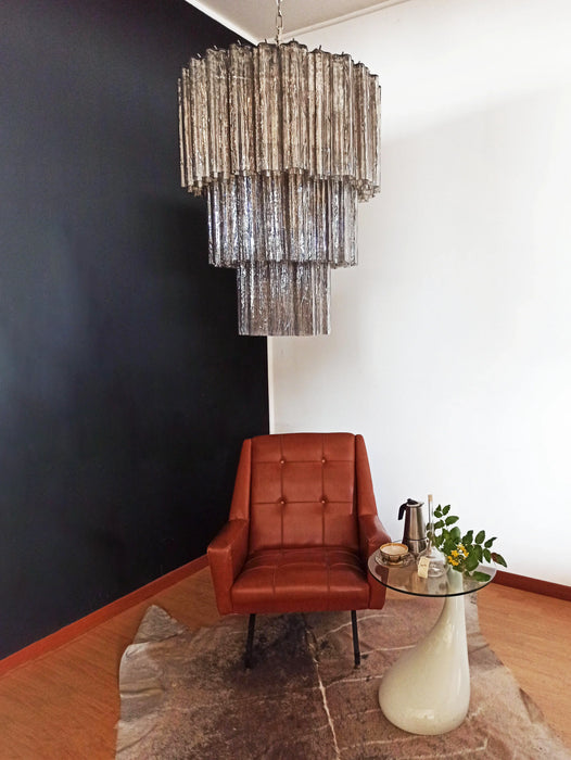 Murano Smoked Glass Tube Chandelier-DWHOME