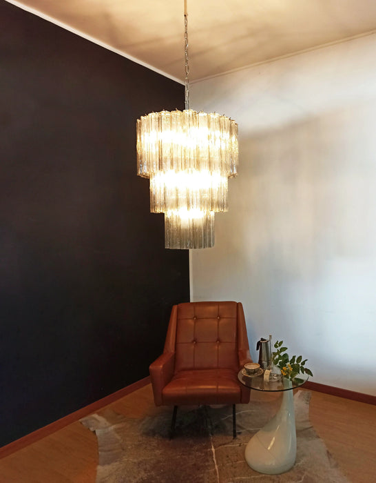 Murano Smoked Glass Tube Chandelier-DWHOME