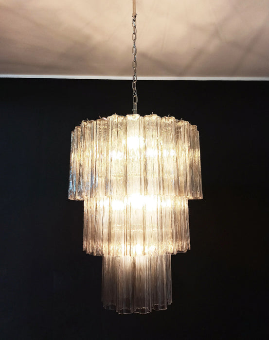 Murano Smoked Glass Tube Chandelier-DWHOME