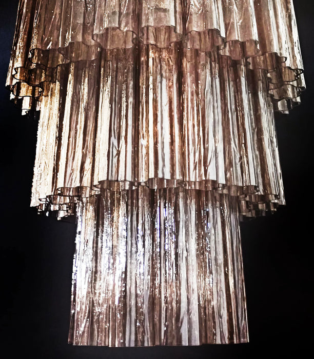 Murano Smoked Glass Tube Chandelier-DWHOME