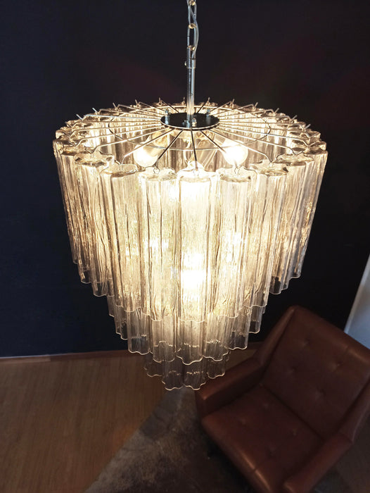 Murano Smoked Glass Tube Chandelier-DWHOME