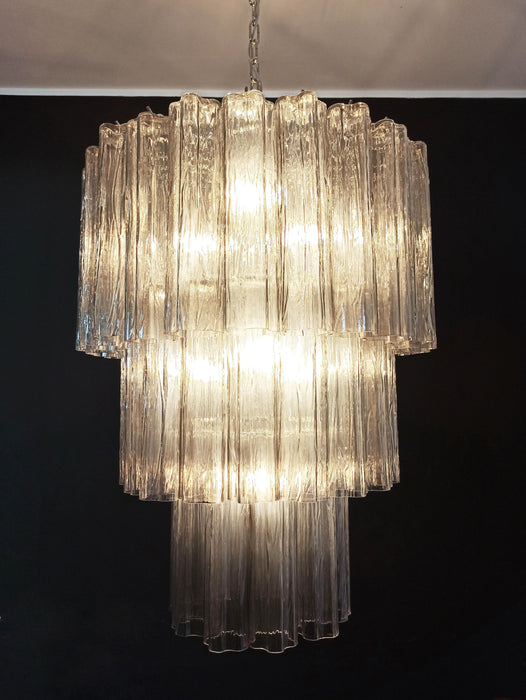Murano Smoked Glass Tube Chandelier-DWHOME