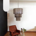 Murano Smoked Glass Tube Chandelier-DWHOME