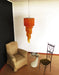 Murano Spiral Amber Prism Glass Chandelier-DWHOME