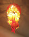 Murano Spiral Amber Prism Glass Chandelier-DWHOME