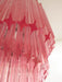Murano Spiral Pink Prism Glass Chandelier-DWHOME