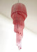 Murano Spiral Pink Prism Glass Chandelier-DWHOME