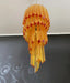 Murano Spiral Prisms Amber Chandelier-DWHOME