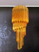 Murano Spiral Prisms Amber Chandelier-DWHOME