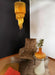Murano Spiral Prisms Amber Chandelier-DWHOME
