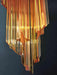 Murano Spiral Prisms Amber Chandelier-DWHOME
