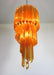 Murano Spiral Prisms Amber Chandelier-DWHOME