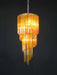 Murano Spiral Prisms Amber Chandelier-DWHOME