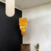 Murano Spiral Prisms Amber Chandelier-DWHOME