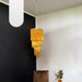 Murano Spiral Prisms Amber Chandelier-DWHOME