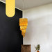 Murano Spiral Prisms Amber Chandelier-DWHOME