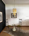 Murano Spiral Prisms Transparent Amber Chandelier-DWHOME