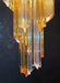 Murano Spiral Prisms Transparent Amber Chandelier-DWHOME