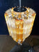 Murano Spiral Prisms Transparent Amber Chandelier-DWHOME
