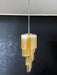 Murano Spiral Prisms Transparent Amber Chandelier-DWHOME