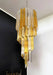 Murano Spiral Prisms Transparent Amber Chandelier-DWHOME