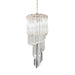 Murano Spiral Prisms Transparent Chandelier-DWHOME