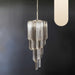 Murano Spiral Prisms Transparent Smoked Chandelier-DWHOME