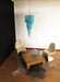 Murano Spiral Transparent Blue Prism Glass Chandelier-DWHOME