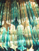 Murano Spiral Transparent Blue Prism Glass Chandelier-DWHOME