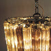 Murano Spiral Transparent Smoked Prism Glass Chandelier-DWHOME