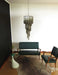 Murano Spiral Transparent Smoked Prism Glass Chandelier-DWHOME