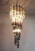 Murano Spiral Transparent Smoked Prism Glass Chandelier-DWHOME