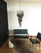 Murano Spiral Transparent Smoked Prism Glass Chandelier-DWHOME