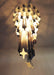 Murano Spiral Transparent Smoked Prism Glass Chandelier-DWHOME