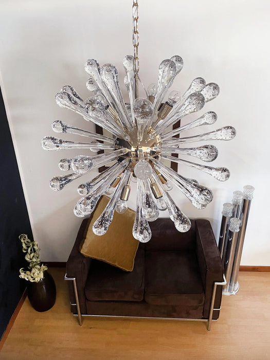 Vintage Murano Sputnik Glass Chandelier-DWHOME