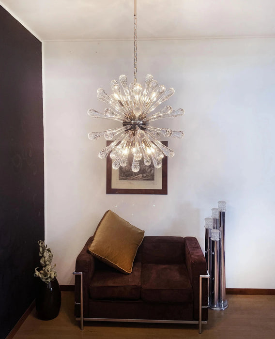 Vintage Murano Sputnik Glass Chandelier-DWHOME