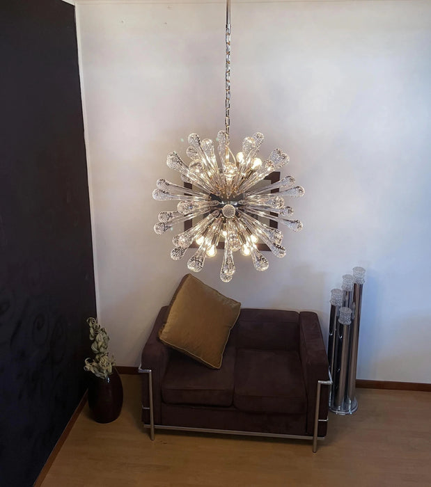Vintage Murano Sputnik Glass Chandelier-DWHOME