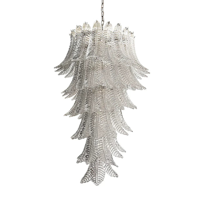 Murano Transparent Felch Spiral Chandelier-DWHOME