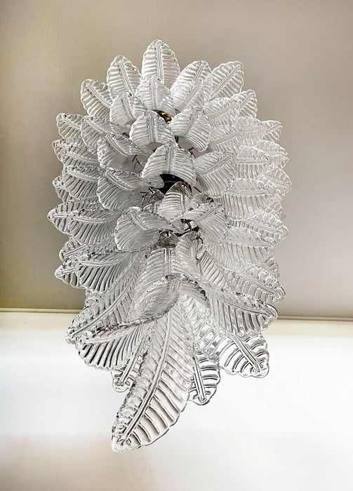 Murano Transparent Felch Spiral Chandelier-DWHOME