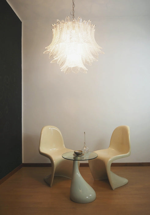 Murano Transparent Ferns Glass Chandelier-DWHOME