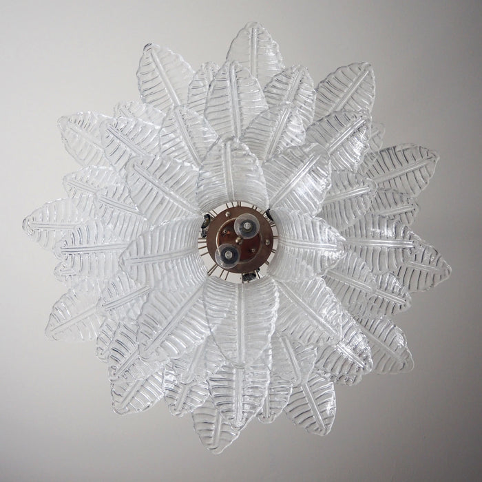 Murano Transparent Ferns Glass Chandelier-DWHOME