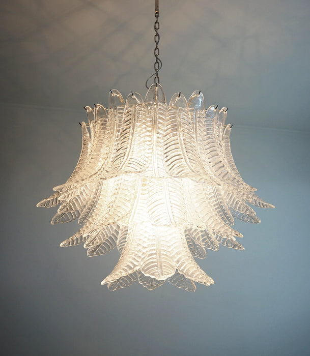 Murano Transparent Ferns Glass Chandelier-DWHOME