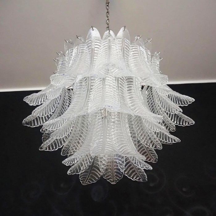 Murano Transparent Ferns Glass Chandelier-DWHOME