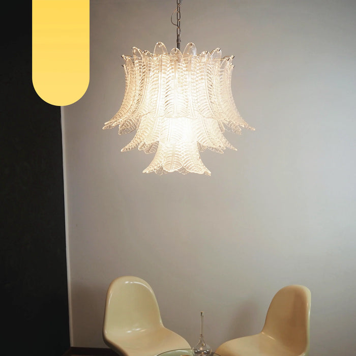 Murano Transparent Ferns Glass Chandelier-DWHOME