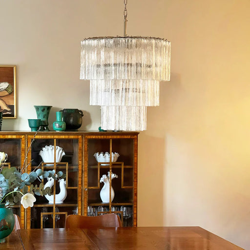 Murano Transparent Glass Tube Chandelier-DWHOME