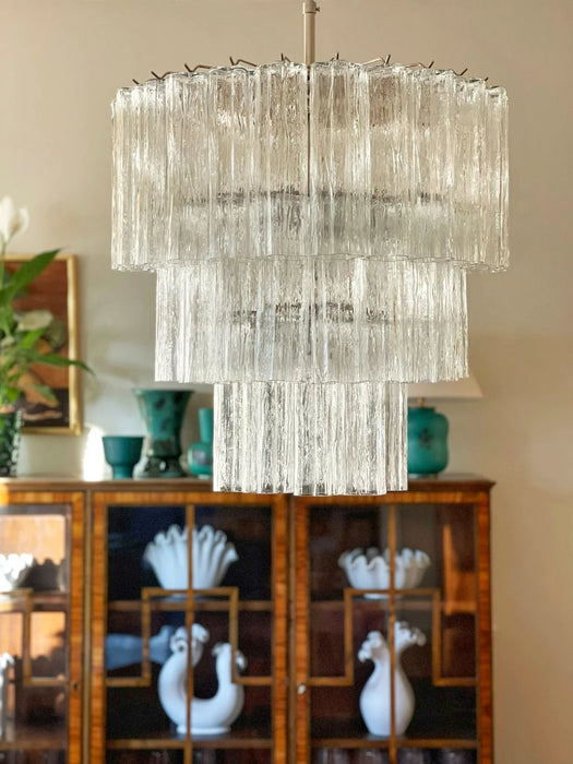 Murano Transparent Glass Tube Chandelier-DWHOME