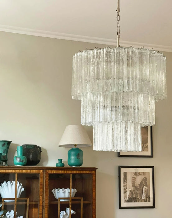 Murano Transparent Glass Tube Chandelier-DWHOME